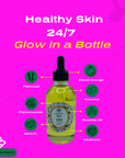Glow in the Bottle with essential oils listed